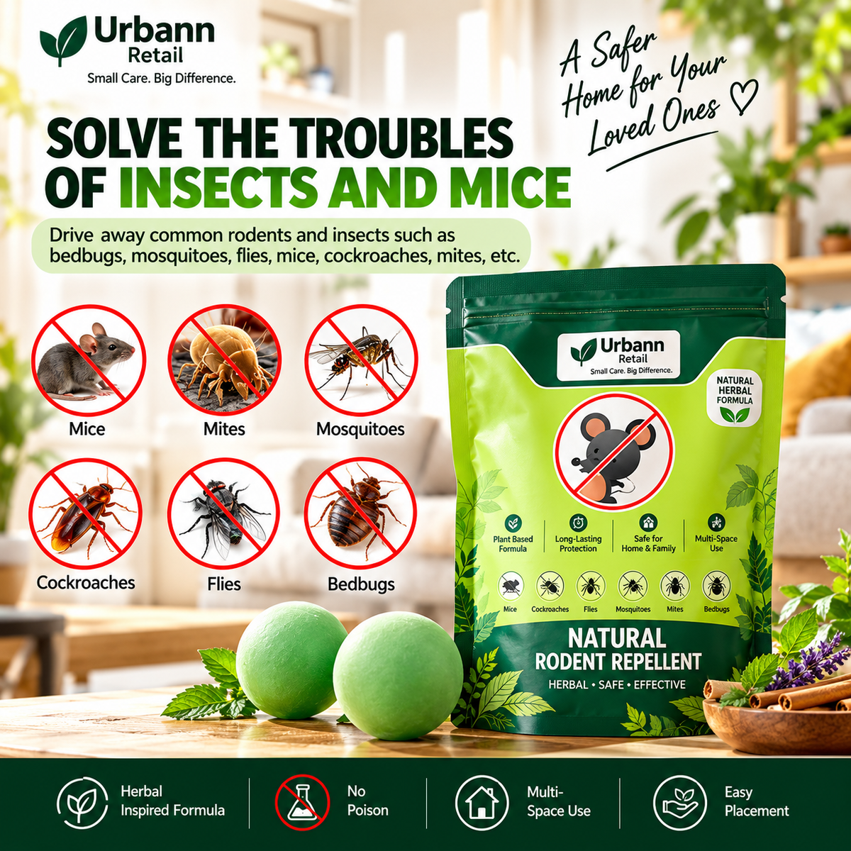 Rodent & Pest Repellent Tablets
