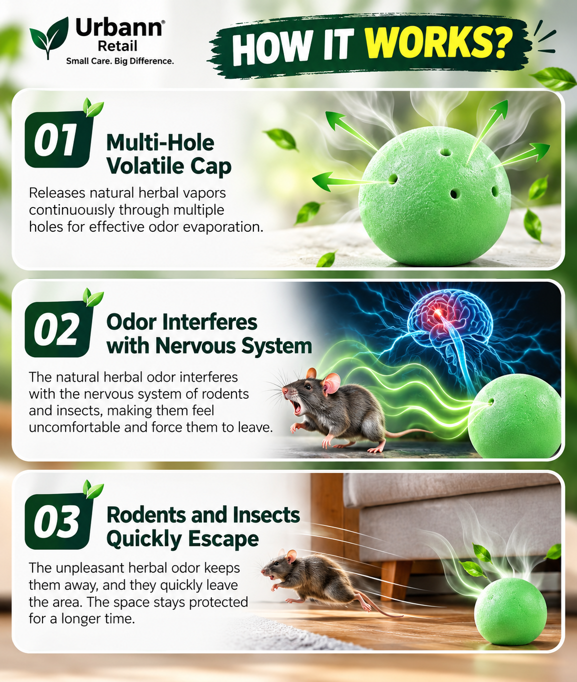 Rodent & Pest Repellent Tablets
