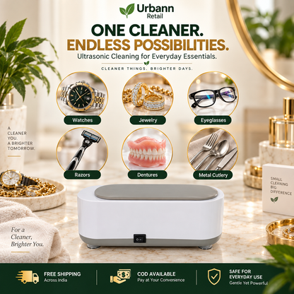 Portable Mini Ultrasonic Jewelry Cleaner