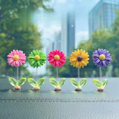 Resin Car Dashboard Decor Flower (5Pcs)