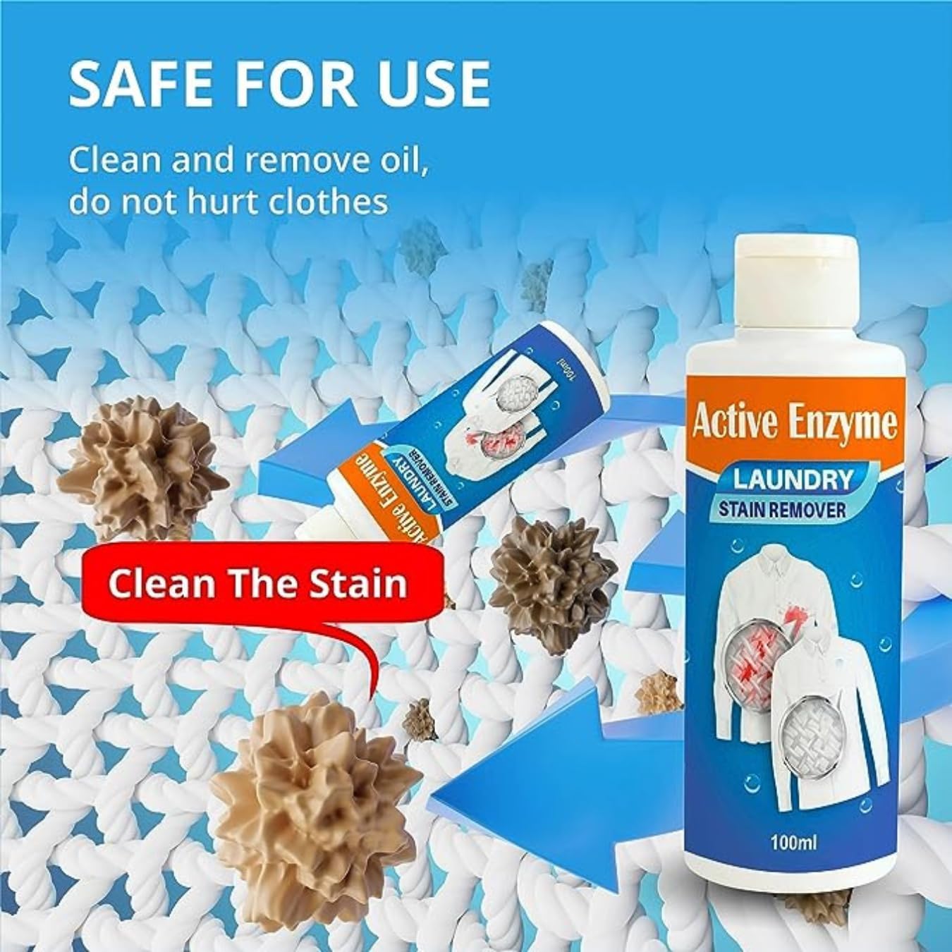Removes Tough Stains Spot Cleaner Active Enzyme (Pack Of 2)